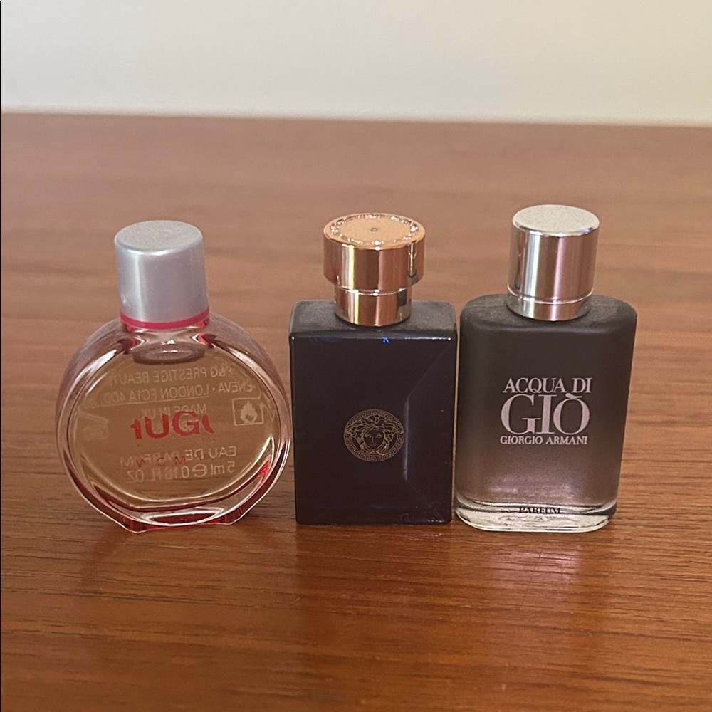 Versace,Giorgio Armani, Hugo boss Mini Perfume Set